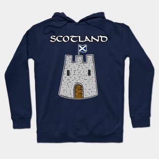 Scottish Flag Castle Scotland St Andrew's Day Hoodie